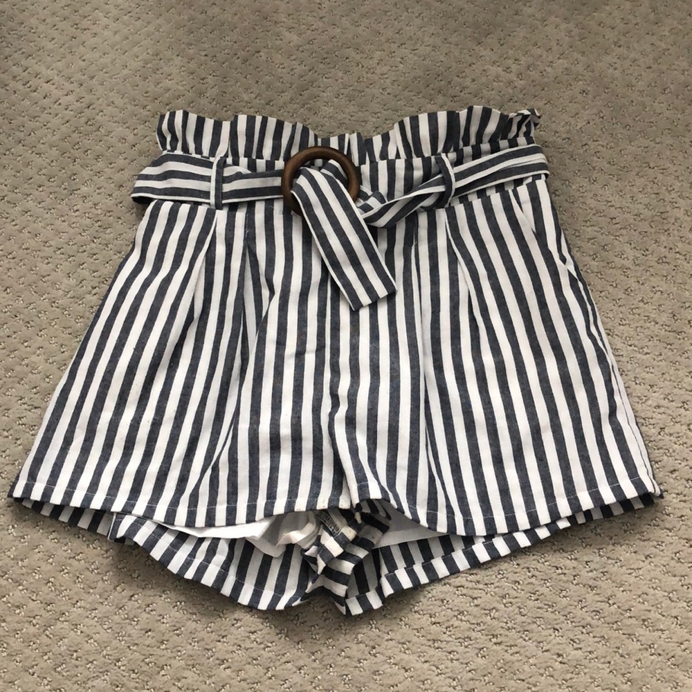 Altar’d State Striped High Waisted Shorts